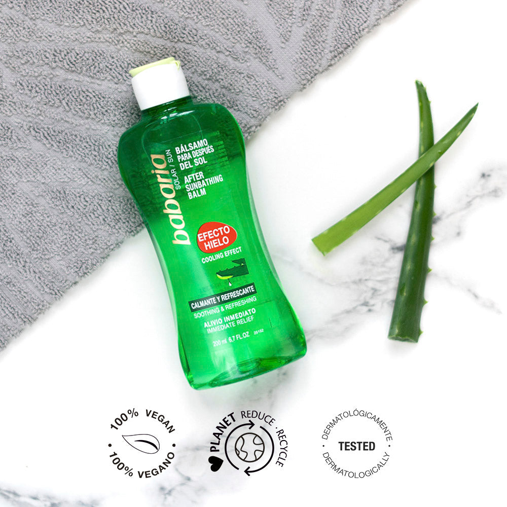 Babaria - After Sun Aloe Vera Effet Fraîcheur – Baume Apaisant & Hydratant Babaria