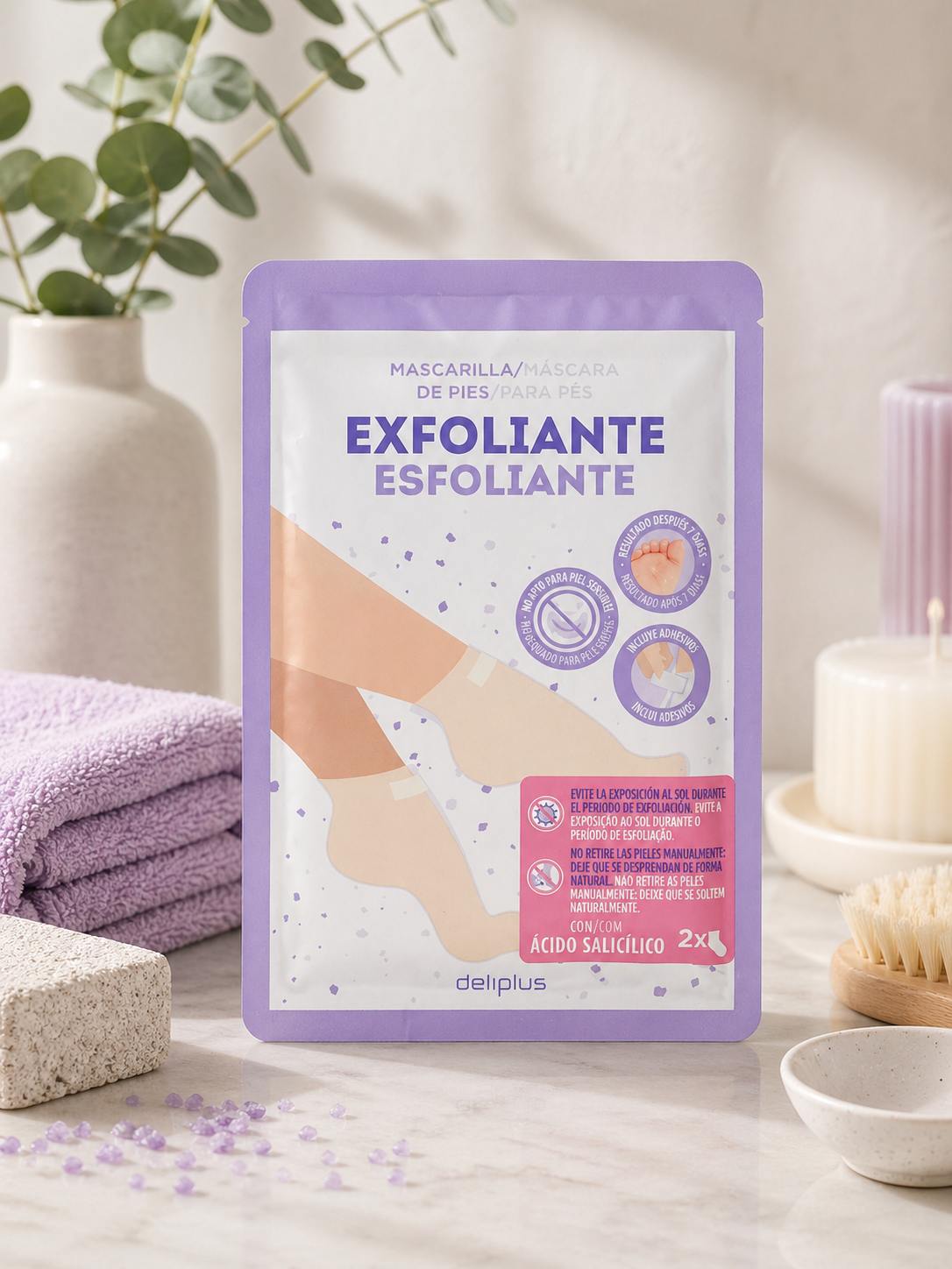 Deliplus - Masque Pieds Exfoliant Peeling Deliplus
