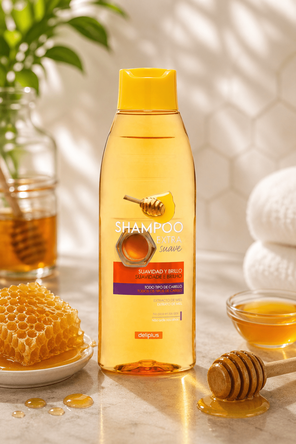 Deliplus - Shampoing Douceur et Brillance au Miel - Espanova Store