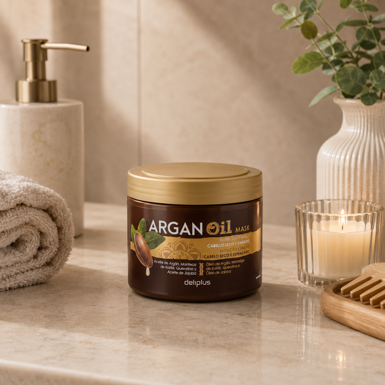 Deliplus – Sérum Capillaire Plex Repair aux Huiles d’Argan, de Jojoba & de Coco Deliplus