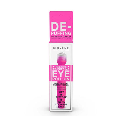 BIOVENE - Sérum Contour des Yeux Roll-On Rétinol De-Puffing
