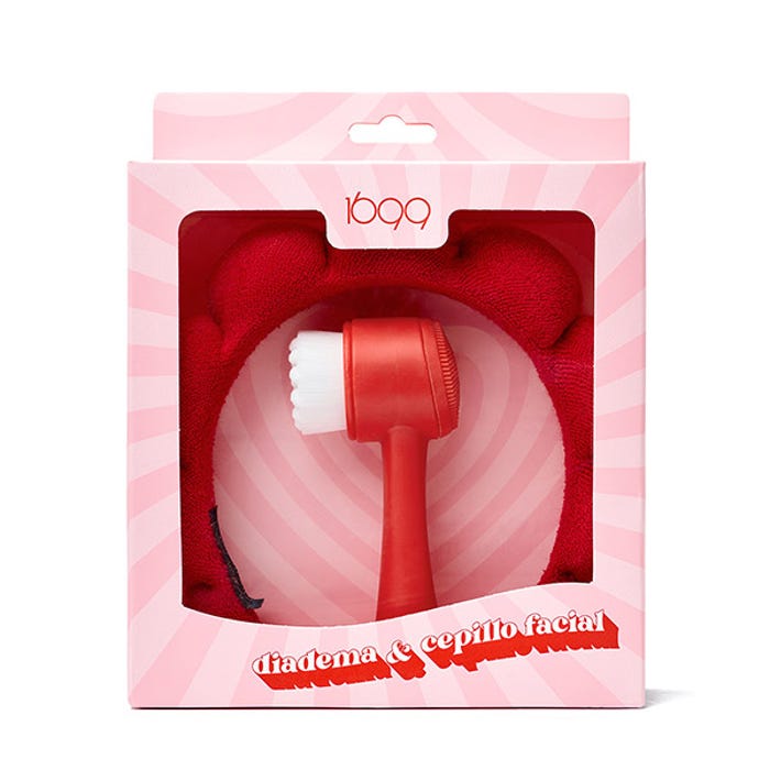 1699 - Skincare Headband + Facial Cleansing Brush