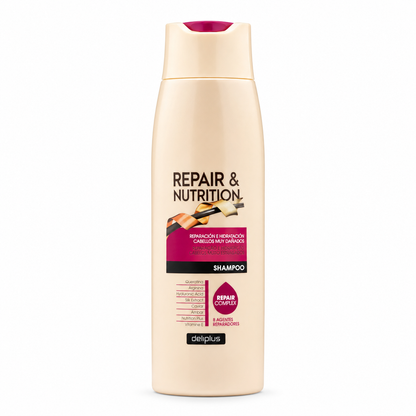 Deliplus - Routine Capillaire Repair & Nutrition - Cheveux Secs et Abîmés | 4 Produits