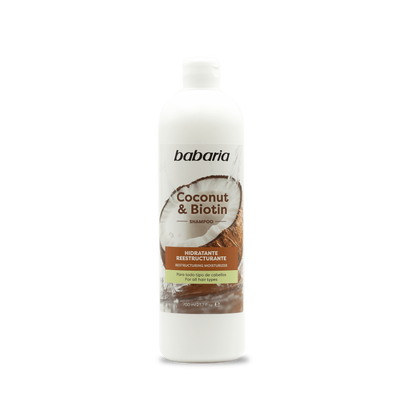 Babaria - Shampooing Coco et Biotine Hydratant et Restructurant
