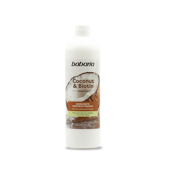 Babaria - Shampooing Coco et Biotine Hydratant et Restructurant