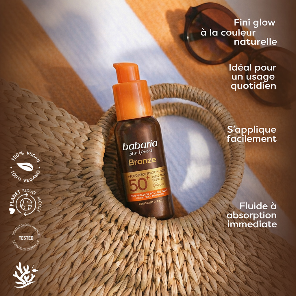 Babaria - Fluide Solaire Teinté SPF 50 Glow