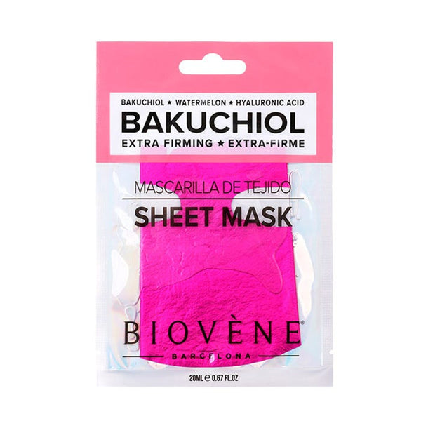 BIOVENE - Sheet Mask Bakuchiol Extra-Fermeté Pastèque et Acide Hyaluronique