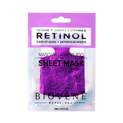 BIOVENE - Retinol Anti-Aging Cherry and Vitamin E Sheet Mask