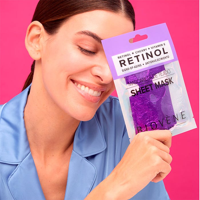 BIOVENE - Retinol Anti-Aging Cherry and Vitamin E Sheet Mask