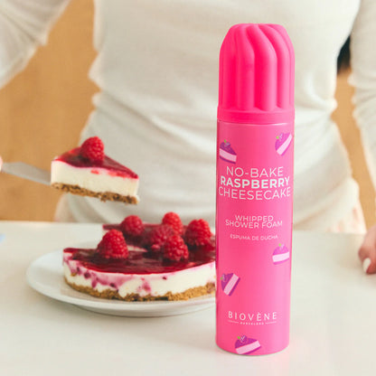 BIOVENE - Mousse de Douche No-Bake Raspberry Cheesecake