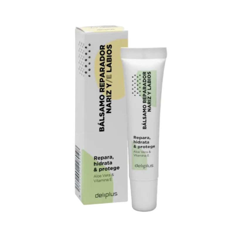 Deliplus - Baume réparateur nez et lèvres Aloe vera et Vitamine E