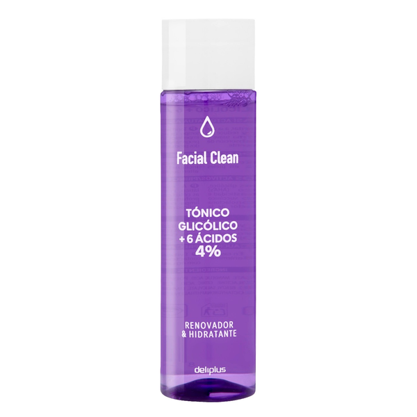 Deliplus - Tonique glycolique Facial Clean 4 % – 6 acides