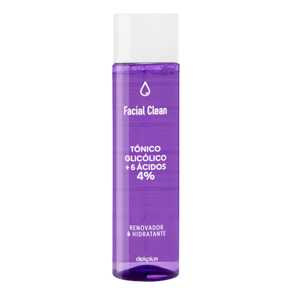 Deliplus - Tonique glycolique Facial Clean 4 % – 6 acides