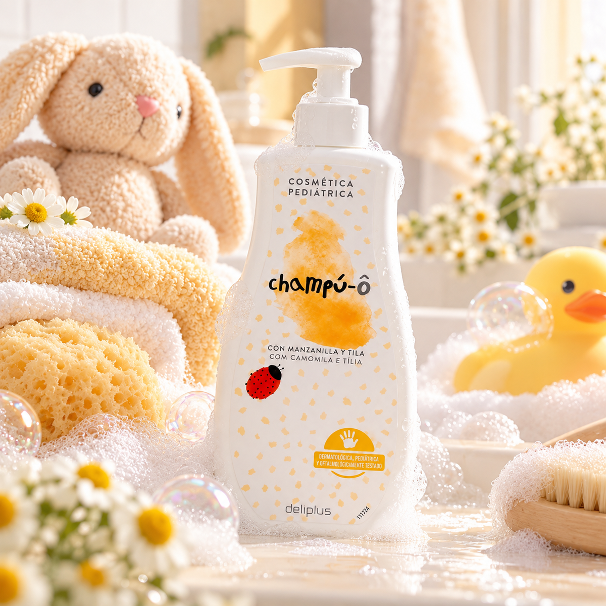 Deliplus - Shampoing bébé camomille et tilleul 400 ml