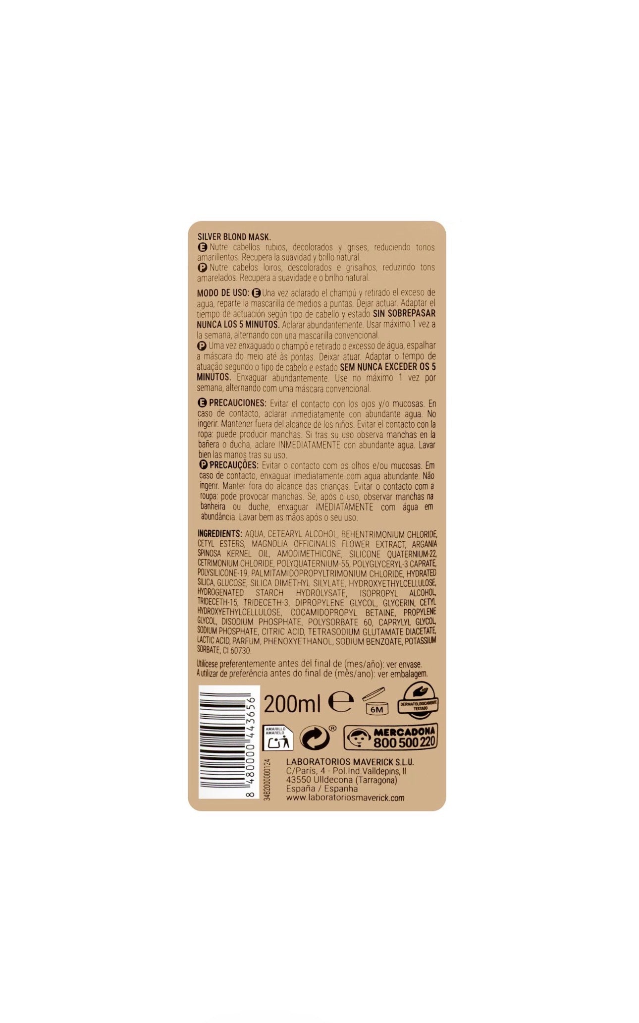 Deliplus - Blonde and Grey Toning Mask