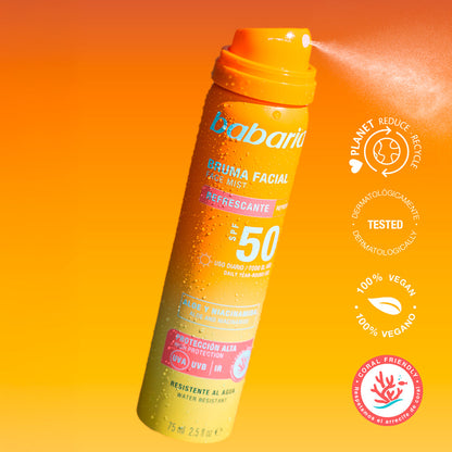 Babaria - Brume Solaire Visage SPF 50 Babaria
