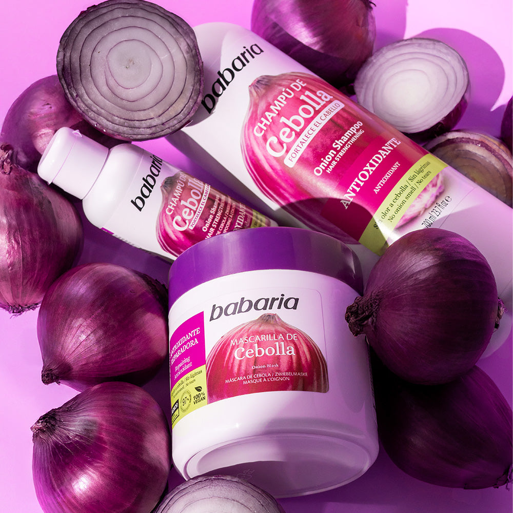 Babaria - Shampooing à l’Extrait d’Oignon Antioxydant
