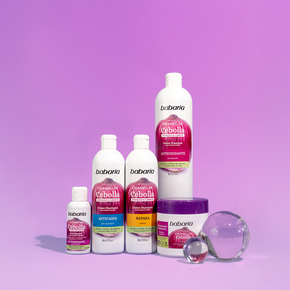 Babaria - Shampooing à l’Extrait d’Oignon Antioxydant