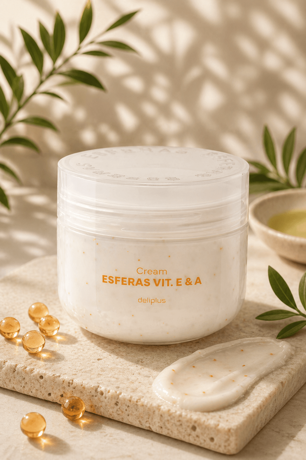 Deliplus - Crème Corps Vitamines E & A en Sphères - Espanova Store