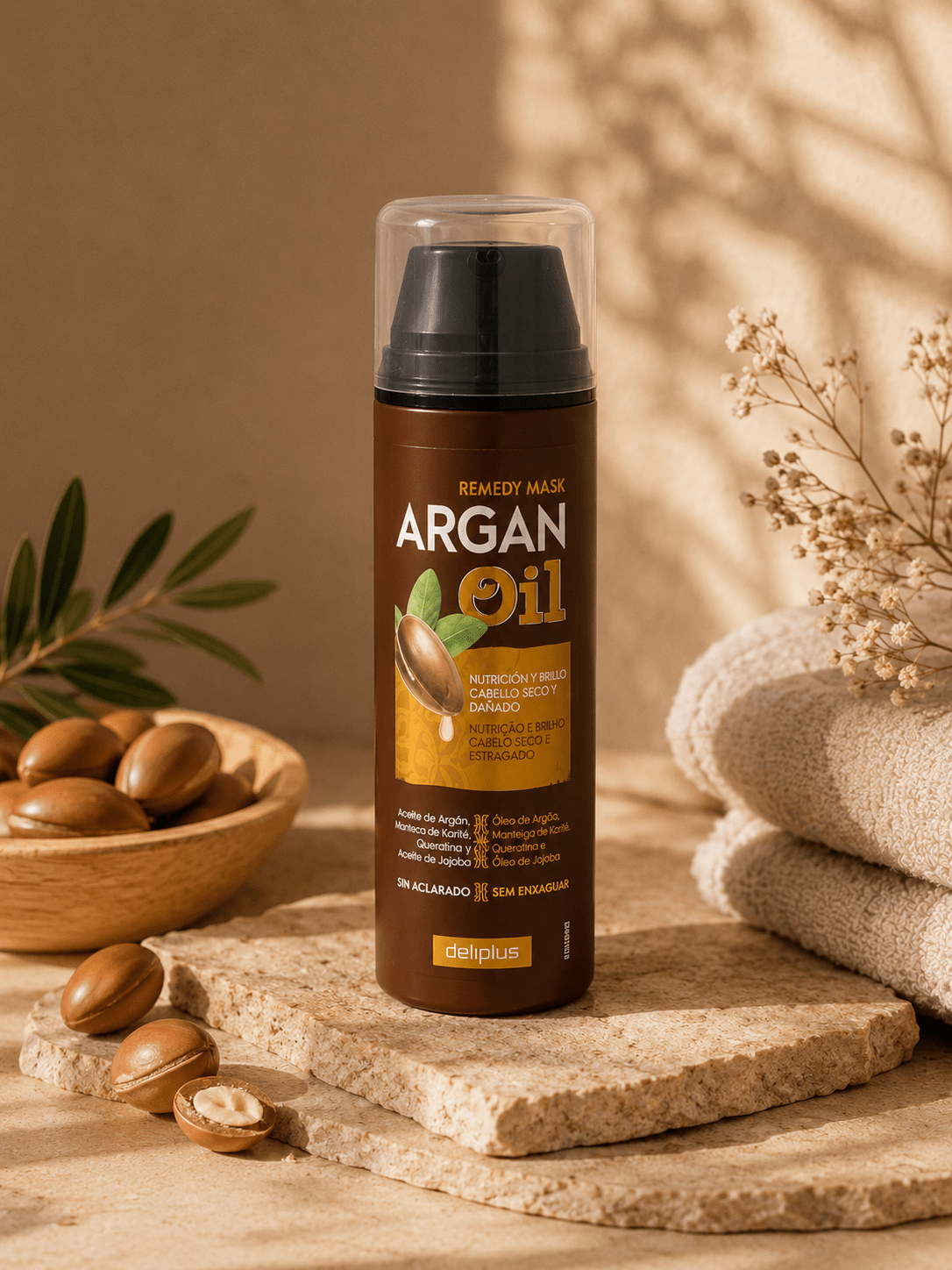 Deliplus - Crème Sans Rinçage à l’Huile d’Argan - Espanova Store