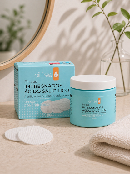 Deliplus - Disques exfoliants à l'acide salicylique Deliplus