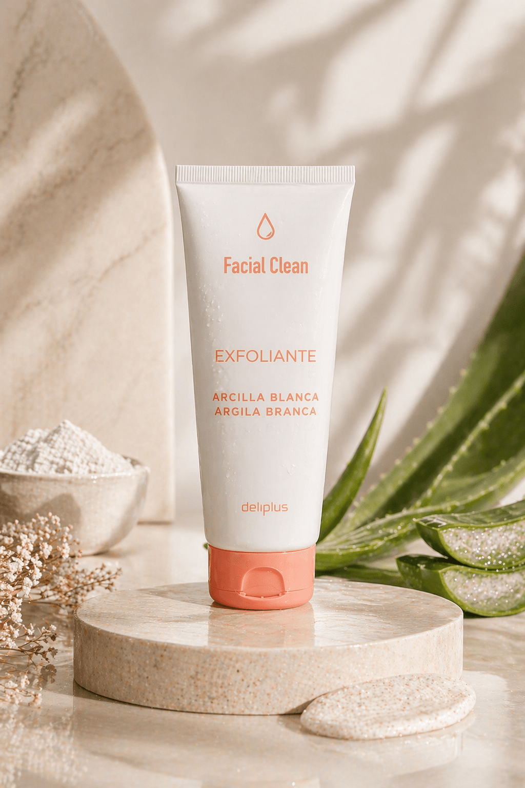 Deliplus - Exfoliant Visage Argile Blanche - Espanova Store