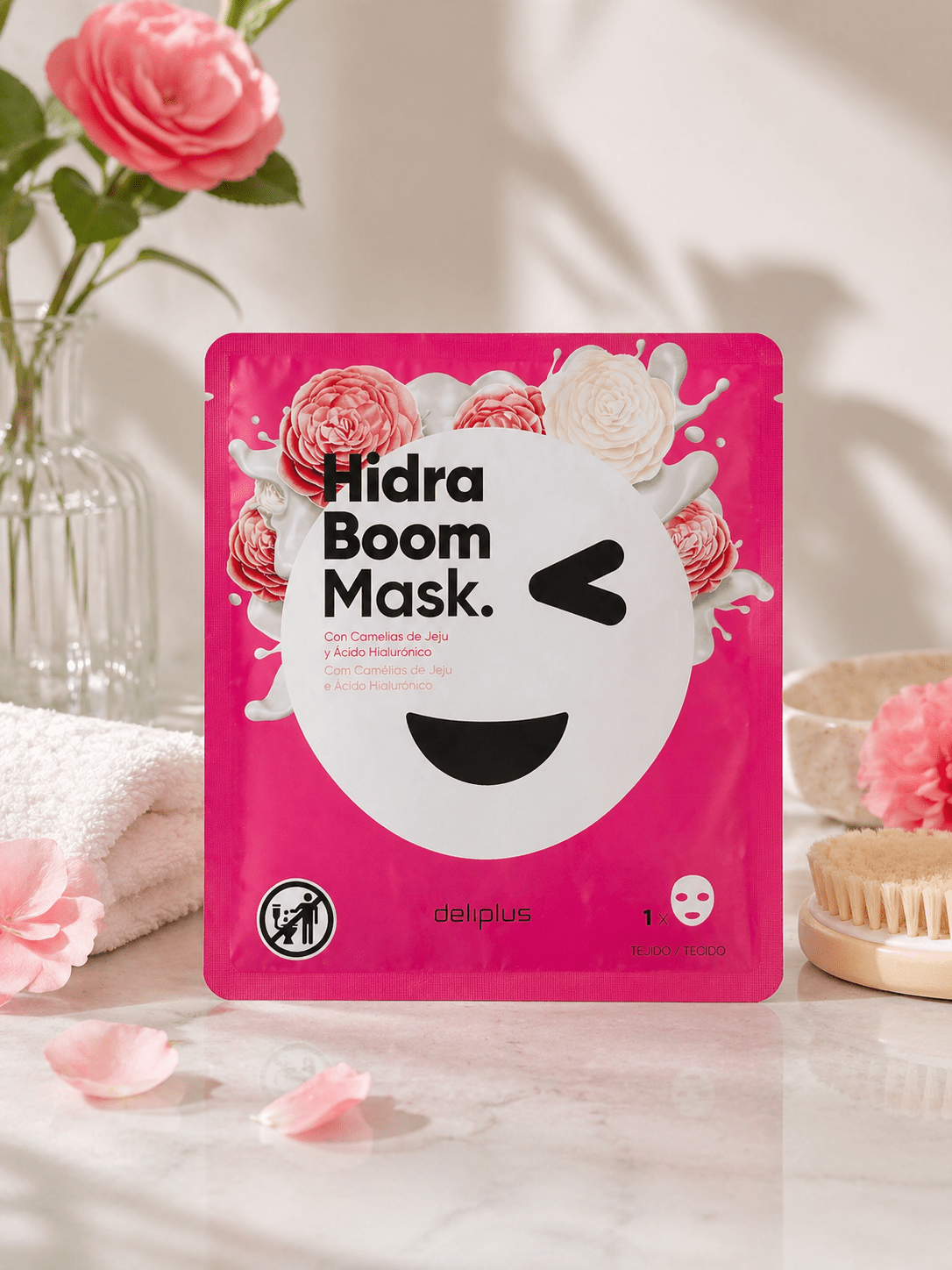Deliplus - Masque Tissu Hydratant Acide Hyaluronique et Camélia - Espanova Store