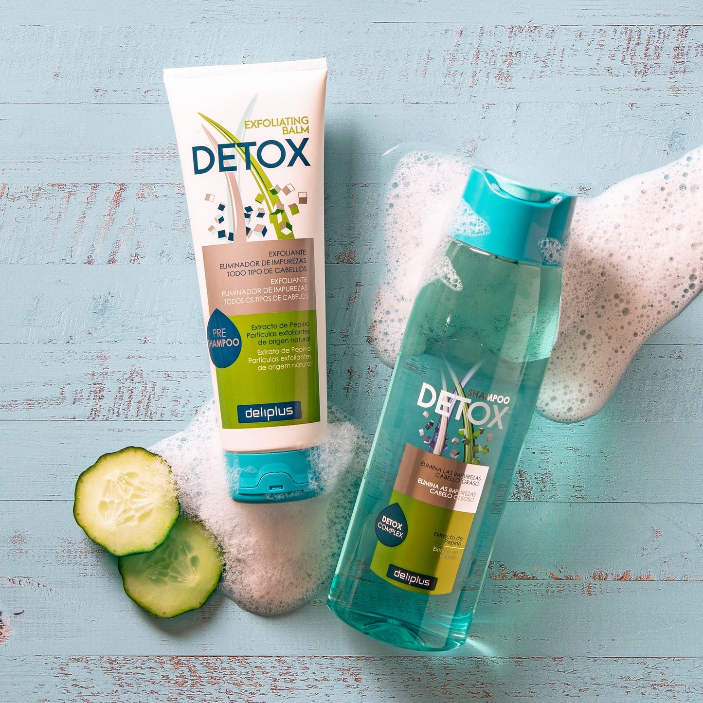 Deliplus – Shampoing Détox Purifiant au Concombre