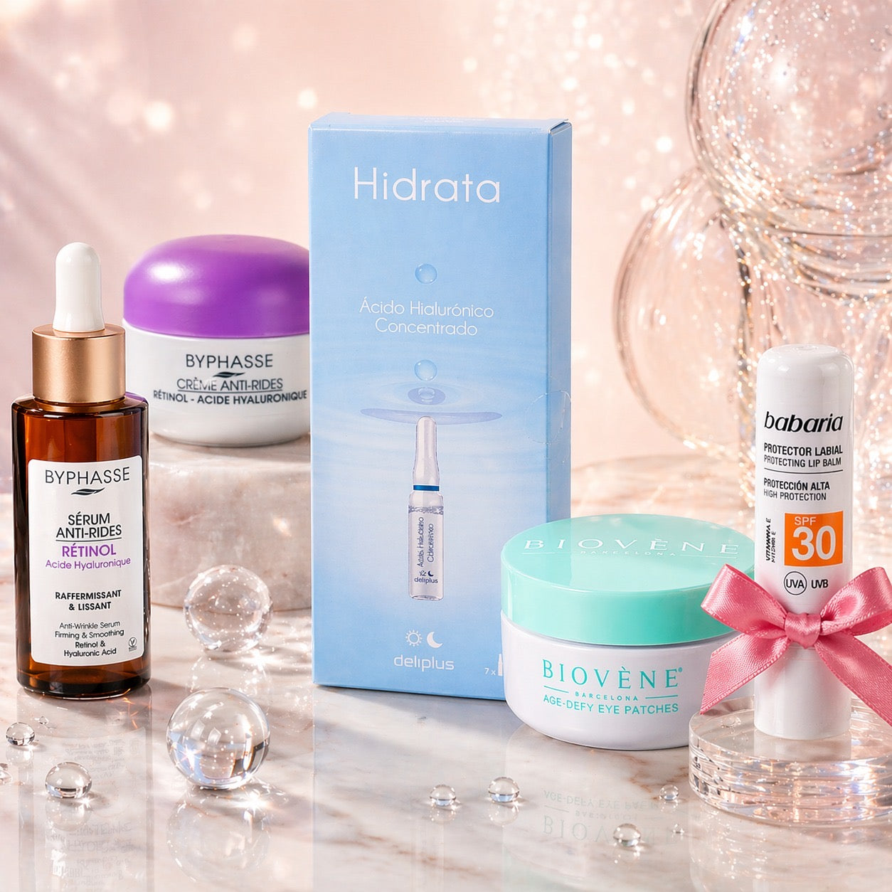 Routine visage Anti-Âge Nuit - Rétinol, Acide Hyaluronique et Collagène