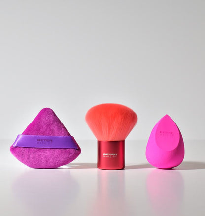 Beter - Sponge, Kabuki Brush & Powder Puff
